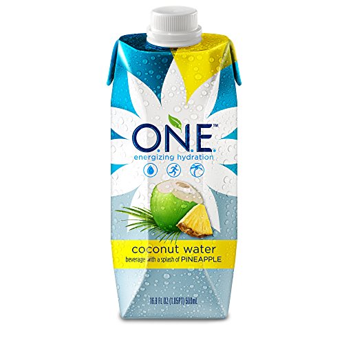0894991001852 - O.N.E. COCONUT WATER WITH A SPLASH OF PINEAPPLE, 16.9 OUNCE (PACK OF 12)