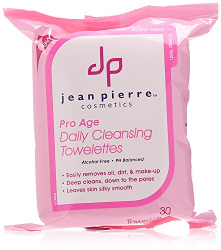 0895045000289 - JEAN PIERRE COSMETICS PRO-AGE DAILY CLEANSING TOWLETTES, 30 COUNT