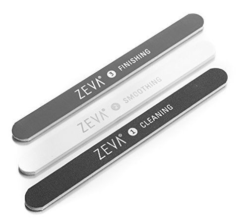 8957960021168 - ZEVA NAIL BUFFING FILE REPLACEMENT SET. INCLUDES #1 CLEANING FILE, #2 SMOOTHING FILE AND #3 FINISHING FILE.