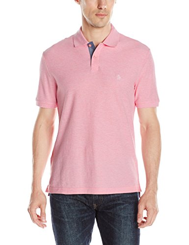 0089603787150 - ORIGINAL PENGUIN MEN'S DADDY O CLASSIC FIT POLO SHIRT, PINK ICING, LARGE