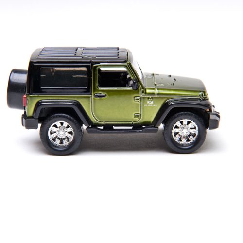 0896344001847 - 10VOX TRACKSTERS 2007 JEEP WRANGLER GREEN WITH FLAT BLACK