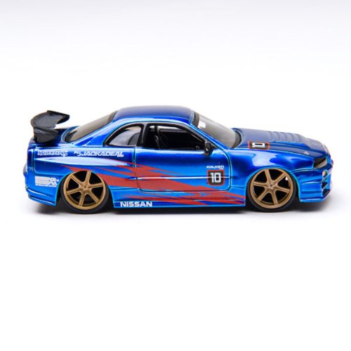 0896344001854 - 10VOX TRACKSTERS 2002 NISSAN SKYLINE R34 - CANDY BLUE