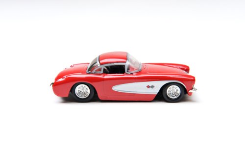 0896344001915 - 10VOX TRACKSTERS 1957 CHEVY CORVETTE - RED WITH WHITE