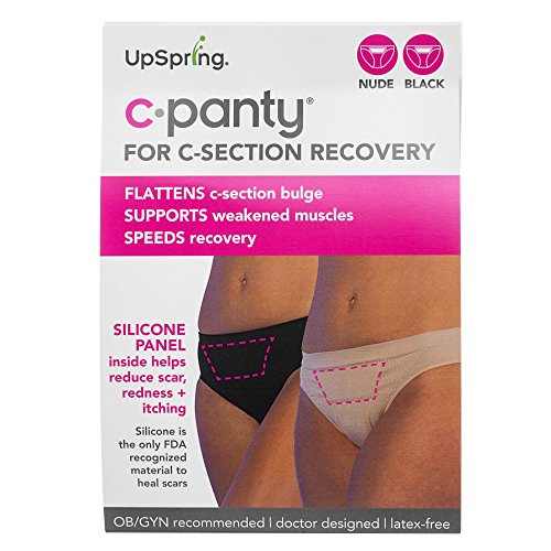 0896785002366 - UPSPRING BABY C-PANTY CLASSIC 2 PACK - NUDE & BLACK-L/XL