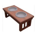 0896819002522 - ECO-CONCEPTS RAISED PET DINER IN CHESTNUT SIZE SMALL 5.5 H