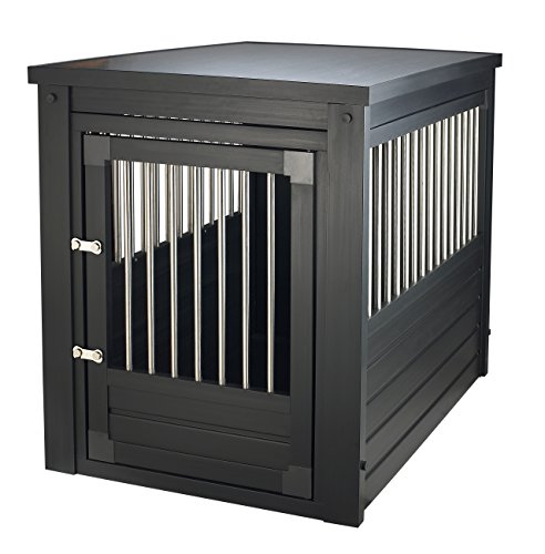0896819003260 - NEW AGE PET HABITAT 'N HOME INNPLACE PET CRATE WITH METAL SPINDLES, LARGE, ESPRE