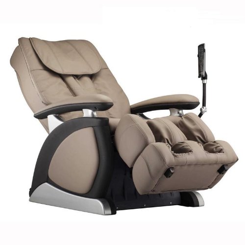 0896925002140 - INFINITE IT-7800 LEATHER ZERO GRAVITY RECLINING MASSAGE CHAIR UPHOLSTERY: TAUPE