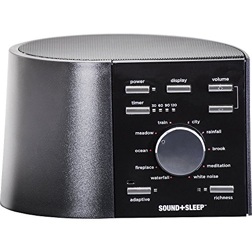 0897392002022 - ADAPTIVE SOUND TECHNOLOGIES - SOUND+SLEEP - SLEEP THERAPY MACHINE, 10+ NATURAL SOUNDS AND WHITE NOISE, BLACK
