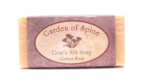 0897835001032 - GARDEN OF SPICE GOATS MILK SOAP -CITRUS ROSE