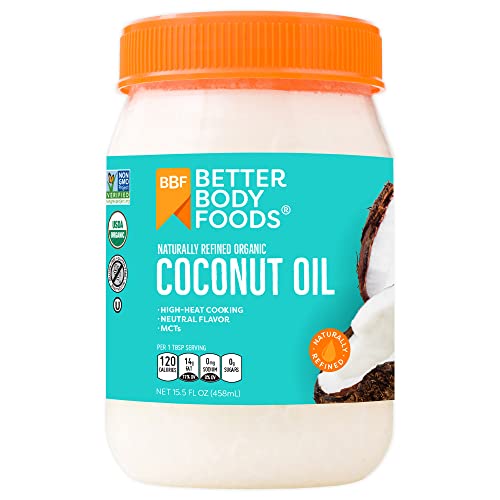 0897922002485 - BETTERBODY FOODS ORGANIC NATURALLY REFINED COCONUT OIL, 15.5 OUNCE