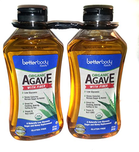 0897922002614 - BETTER BODY FOODS ORGANIC AGAVE WITH FIBER & CALCIUM - 2 PACK 23 OZ