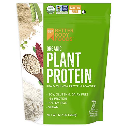 0897922002775 - BETTERBODY FOODS ORGANIC PLANT PROTEIN POWDER, 12.7 OUNCES