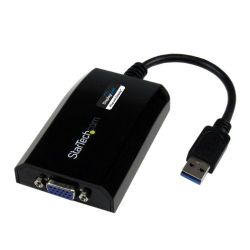 0898029662169 - STARTECH.COM USB 3.0 TO VGA EXTERNAL VIDEO CARD MULTI MONITOR ADAPTER FOR MAC AND PC USB32VGAPRO BLACK