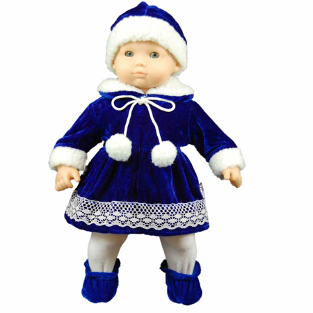 0898100000668 - 15 DOLL CLOTHES FOR AMERICAN GIRL® 'S BITTY BABY & BITTY TWINS, BLUE VELVET DR