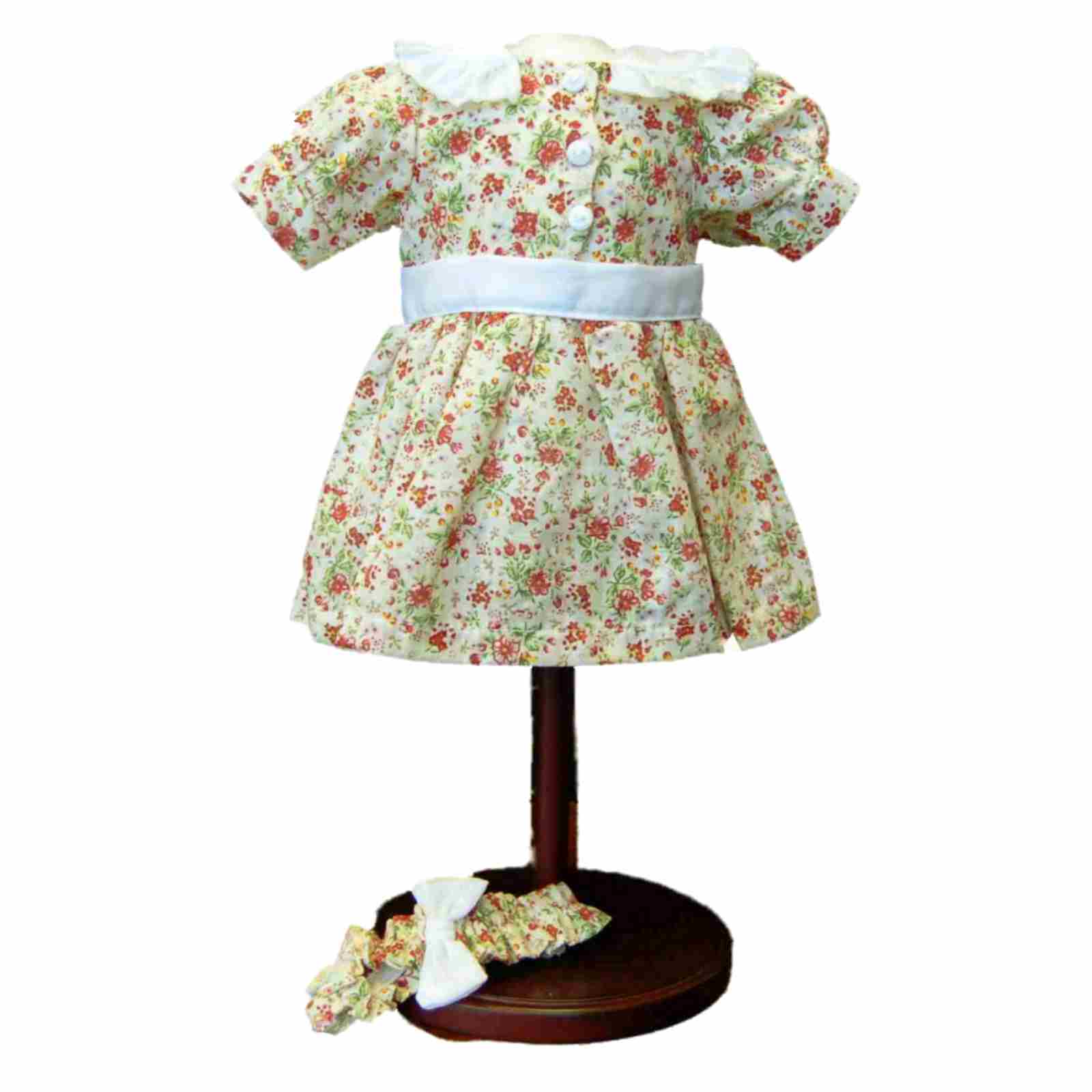 0898100000842 - 1930'S PRETTY COTTON DOLL DRESS FITS 18 AMERICAN GIRL&#174; DOLL CLOTHES & ACCESSORIES