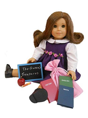 0898100001177 - THE QUEENS TREASURE AGMD-A SCHOOL DESK SUPPLY ACCESSORY SET FOR 18 IN AMERICAN GIRL DOLLS