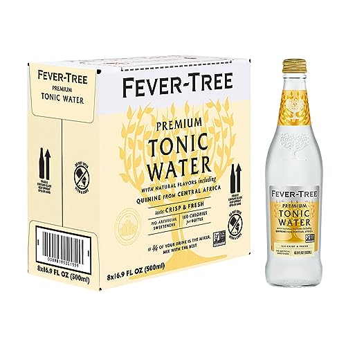 0898195001359 - FEVER-TREE PREMIUM INDIAN TONIC WATER, NO ARTIFICIAL SWEETENERS, FLAVOURINGS OR PRESERVATIVES, 16.9 OUNCE (PACK OF 8)