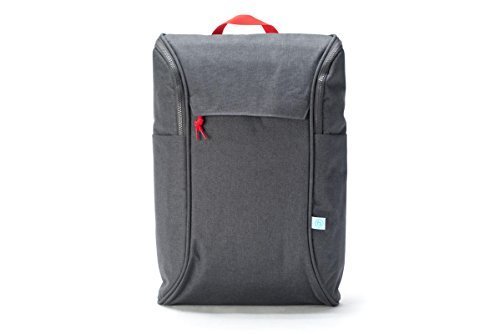 0898296004501 - BOOQ DP-GRR DAYPACK LIGHTWEIGHT EVERYDAY LAPTOP BACKPACK FOR UP TO 15.6 LAPTOPS & YOUR STUFF, GRAY, RED