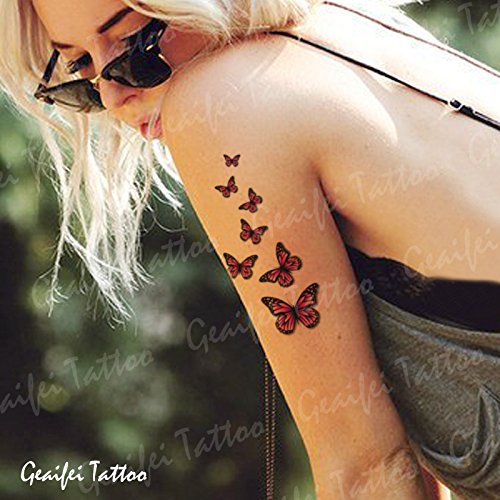 0899201514306 - ZOKEY ORIGINAL DESIGN WATERPROOF TEMPORARY TATTOO STICKERS SEXY BUTTERFLY COLOR FIDELITY