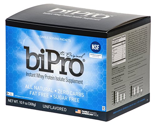 0899301000044 - BIPRO WHEY PROTEIN ISOLATE TO-GO BOX (14 SINGLE SERVE PACKETS), UNFLAVORED, NSF CERTIFIED FOR SPORT®