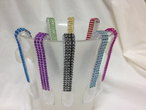 0899414105094 - SET OF 4 SIMULATED RHINESTONE BLING TONGS ICE AND CAND YOU PICK COLOR PARTIES