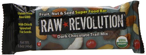 0899587000059 - RAW REVOLUTION FRUIT, NUT & SEED SUPER FOOD BAR DARK CHOCOLATE TRAIL MIX