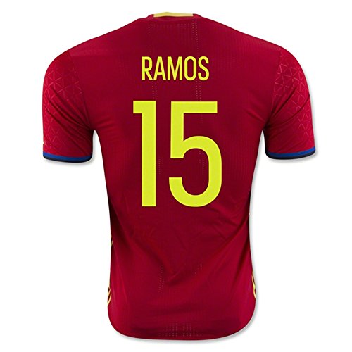 8997243429939 - 2016 2017 SPAIN 15 SERGIO RAMOS HOME FOOTBALL SOCCER JERSEY IN RED