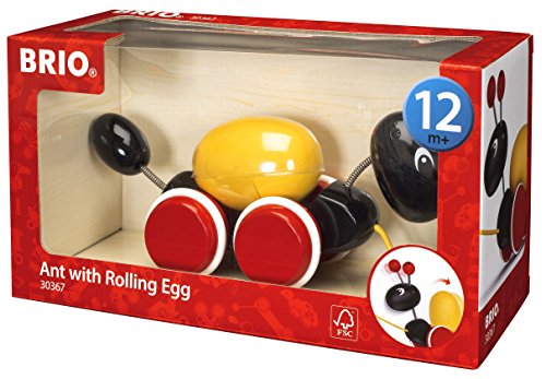 0899998773269 - BRIO PULL ALONG ANT WITH EGG BABY TOY