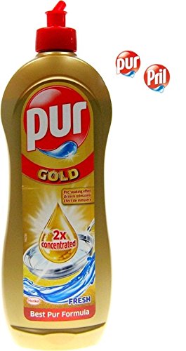 9000100908887 - PRIL (PUR) GOLD BY HENKEL - DOUBLE CONCENTRATED DISHWASHING LIQUID 700ML (PACK OF 4)