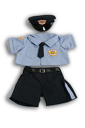 9002176114803 - POLICE UNIFORM OUTFIT TEDDY BEAR CLOTHES FIT 14 - 18 BUILD-A-BEAR, VERMONT TEDDY BEARS, AND MAKE YOUR OWN STUFFED ANIMALS