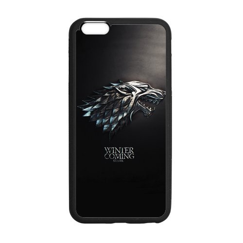 9003427850389 - CASE FOR IPHONE 6(5.5INCH)AND IPHONE 6S PLUS, 6S PLUS COVER,BLACK/WHITE SIDES,HIGN QUALITY RUBBER IPHONE6 PLUS CASES ,GAME OF THRONES 6S PLUS COVER
