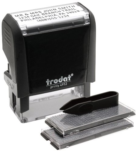 9008056885641 - TRODAT ECONOMY SELF-INKING DO IT YOURSELF MESSAGE STAMP, STAMP IMPRESSION SIZE: 3/4 X 1-7/8 INCHES, BLACK