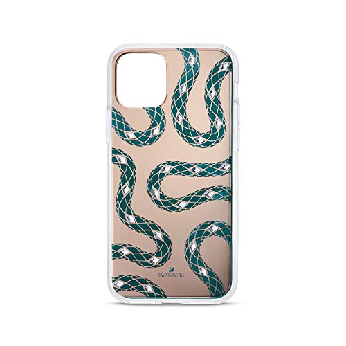 9009655587127 - SWAROVSKI THEATRICAL WINDING VINE CRYSTAL SMARTPHONE CASE WITH BUMPER, IPHONE 11 PRO, GREEN SPARKLE