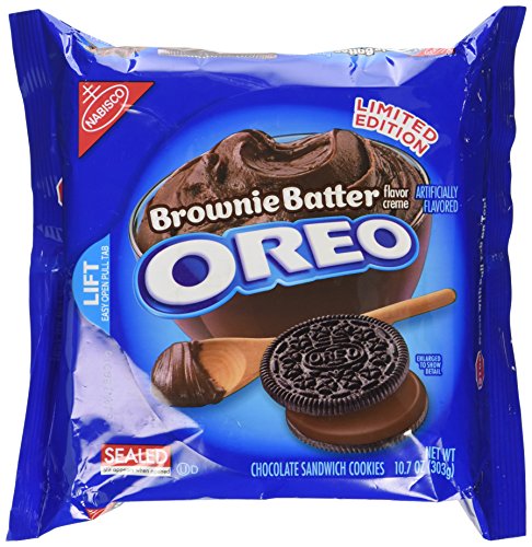 9014981318284 - NABISCO OREO BROWNIE BATTER CREME CHOCOLATE SANDWICH COOKIES, 10.7 OZ(1 PACK) (LIMITED EDITION)