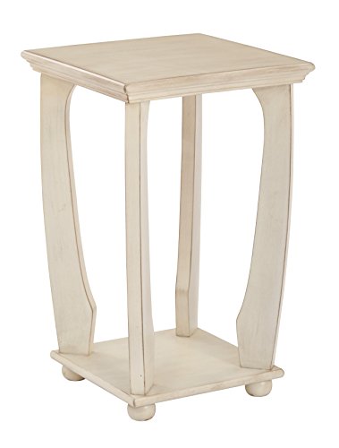 0090234260424 - MILA SQUARE ACCENT TABLE - ANTIQUE WHITE - OFFICE STAR PRODUCTS