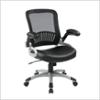 0090234317913 - SCREEN BACK AND ECO LEATHER SEAT MANAGERS CHAIR