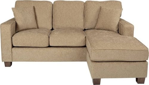 0090234388876 - AVESIX - RUSSELL L-SHAPE SECTIONAL SOFA - BROWN