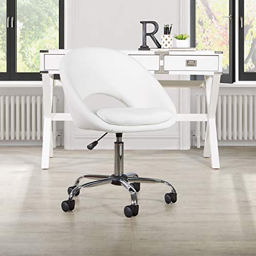 0090234493365 - OSP HOME FURNISHINGS MILO OFFICE CHAIR, WHITE
