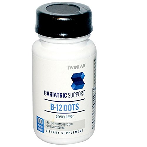 9029151081400 - TWINLAB BARIATRIC SUPPORT B-12 DOTS CHERRY MICRO TABLETS, 100 COUNT
