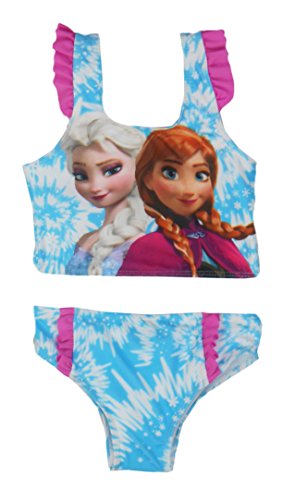 Disney Girls Frozen Bikini 4 Pack - Blue & Purple