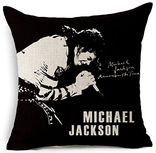 9035827566065 - MICHAEL JACKSON KING OF POP CUSHION COVER 18 X 18 (ONE SIDE)-BY MY STAR MARKET