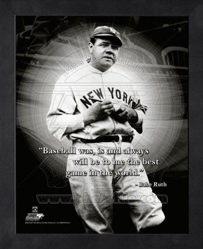 0000903630281 - BABE RUTH NEW YORK YANKEES PRO QUOTES FRAMED 8X10 PHOTO #3