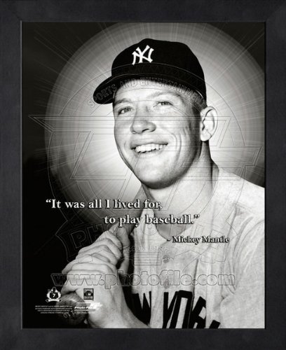 0000903630304 - MICKEY MANTLE NEW YORK YANKEES PRO QUOTES FRAMED 8X10 PHOTO #2