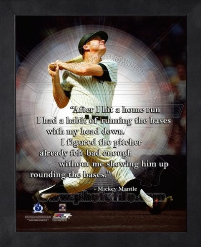 0000903630311 - MICKEY MANTLE NEW YORK YANKEES PRO QUOTES FRAMED 8X10 PHOTO #3