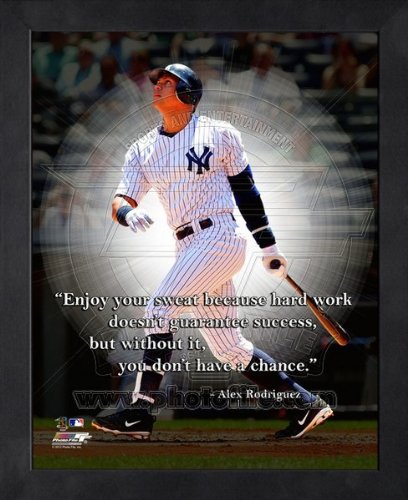 0903630366358 - ALEX RODRIGUEZ NEW YORK YANKEES PRO QUOTES FRAMED 8X10 PHOTO