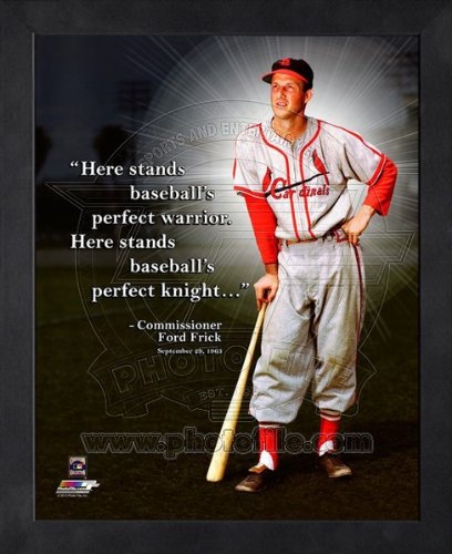 0903630401523 - STAN MUSIAL ST. LOUIS CARDINALS PRO QUOTES FRAMED 8X10 PHOTO #2