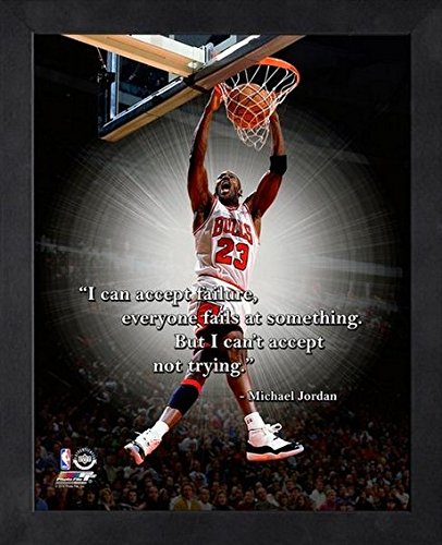 0903630574654 - MICHAEL JORDAN CHICAGO BULLS NBA PROQUOTES® PHOTO (SIZE: 9 X 11) FRAMED