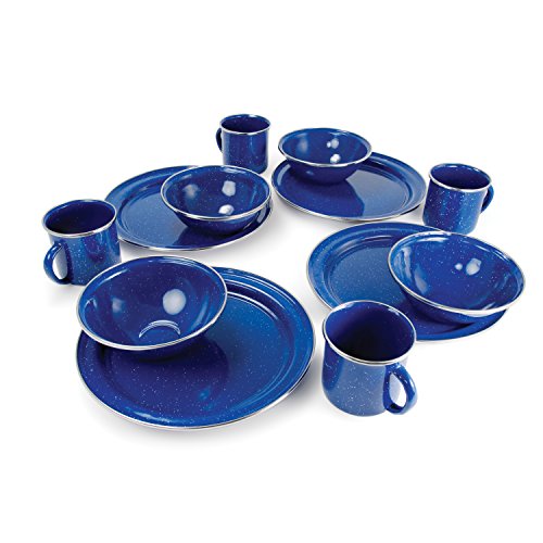 0090497399121 - GSI OUTDOORS PIONEER TABLE SET - 12 PIECES (BLUE)