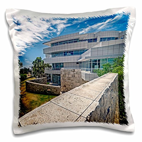 9099838031264 - BOEHM PHOTOGRAPHY LANDMARK - GETTY MUSEUM RESEARCH CENTER VIEW - 16X16 INCH PILLOW CASE (PC_186813_1)