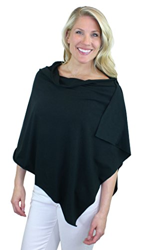 0091037428233 - BAMBOOBIES CHIC NURSING SHAWL - NURSING COVER FOR MATERNITY AND MORE, BLACK